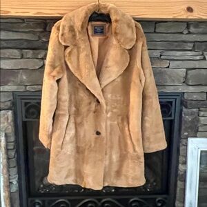 Abercrombie & Fitch Tan Teddy Jacket
